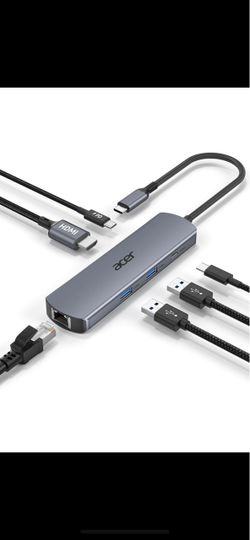 acer 6 in 1 USBC Hub with Ethernet