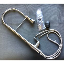 25 Inch Tall High Arc Pull Out Spring Faucet