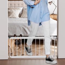 13" Tall Small Dog Gate 18"-36'' Width Expandable, Easily Step Over Pet Gate with 2 Extension Kits