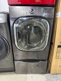 LG Stainless Steel front load gas dryer