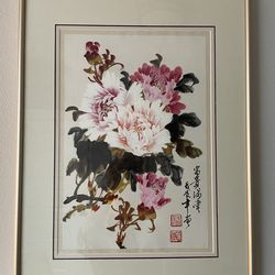 Original Peony Water Color Painting