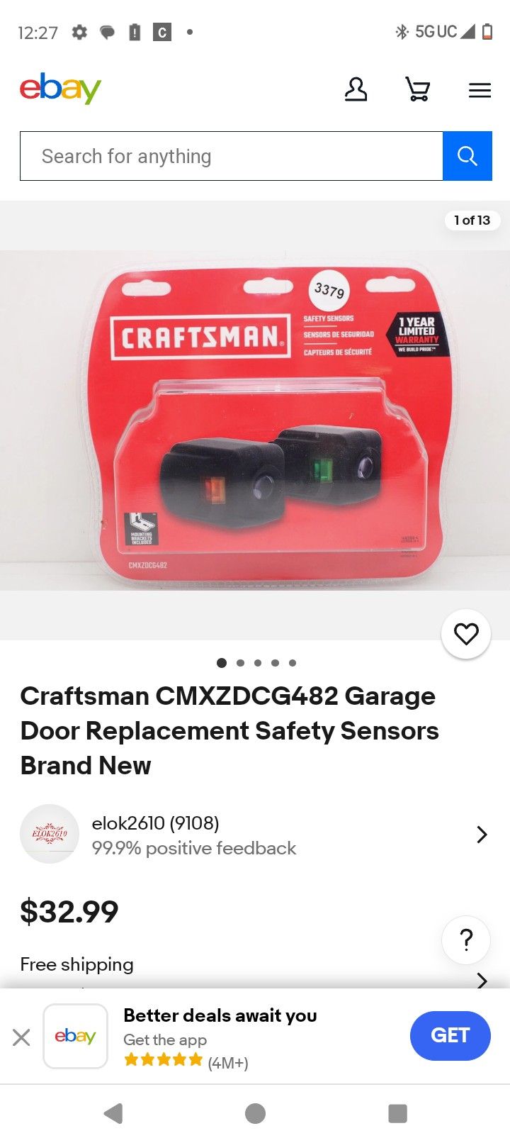 Craftsman Garage Door Sensors