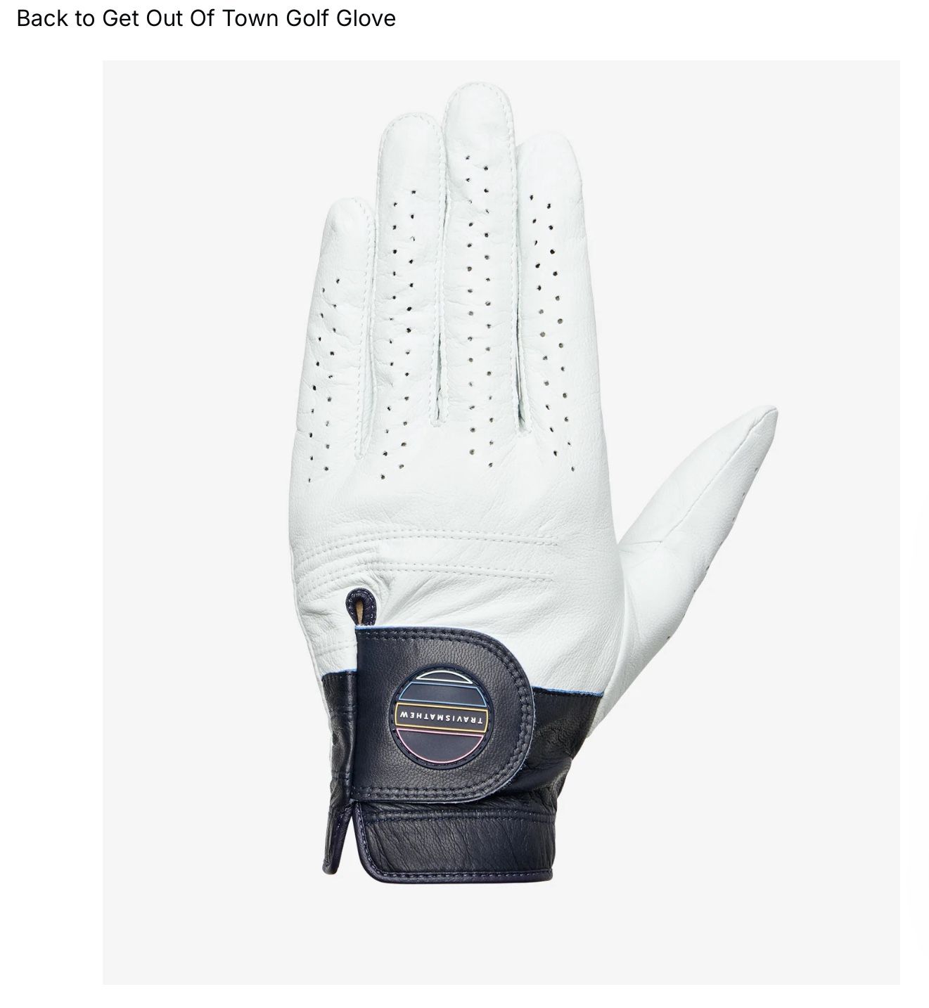 TravisMathew  / Get Out Of Town Golf Glove (new in box) 