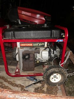 Craftsman 5600 Watt portable generator. 