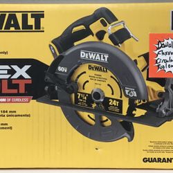 Dewalt 60V Max Flexvolt Brushless 7 1/4” Circular Saw W/ Brake Tool Only New