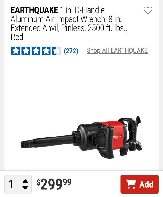 1 Inch Air Impact Wrench