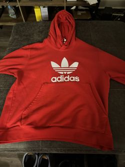 Red Adidas Hoodie 