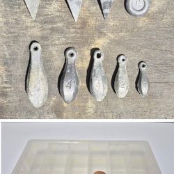 LEAD, SINKERS, FISHING WEIGHTS, PARTS CONTAINER