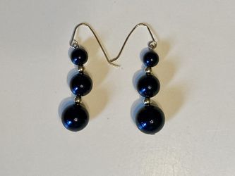 Onyx and Gold Earrings