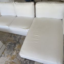 White Sectional Couch 
