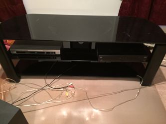 Tv Trolley black can hold big tv's two tier.....