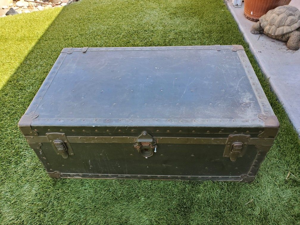 Antique Military Foot Locker