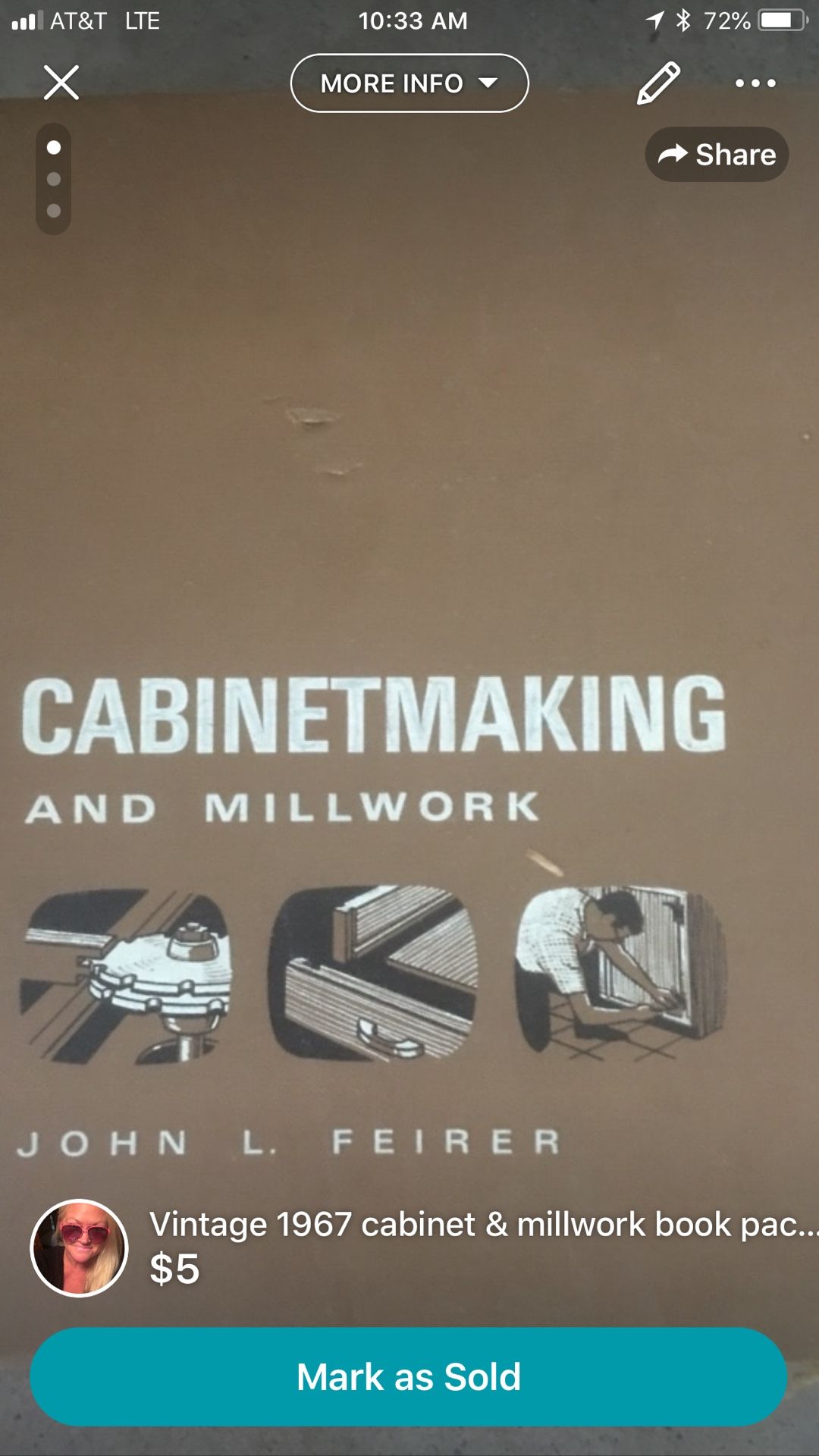 Vintage cabinet & millwork book. Super thick and full of cool things!!!