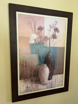 Wall Art Vases with Flowers