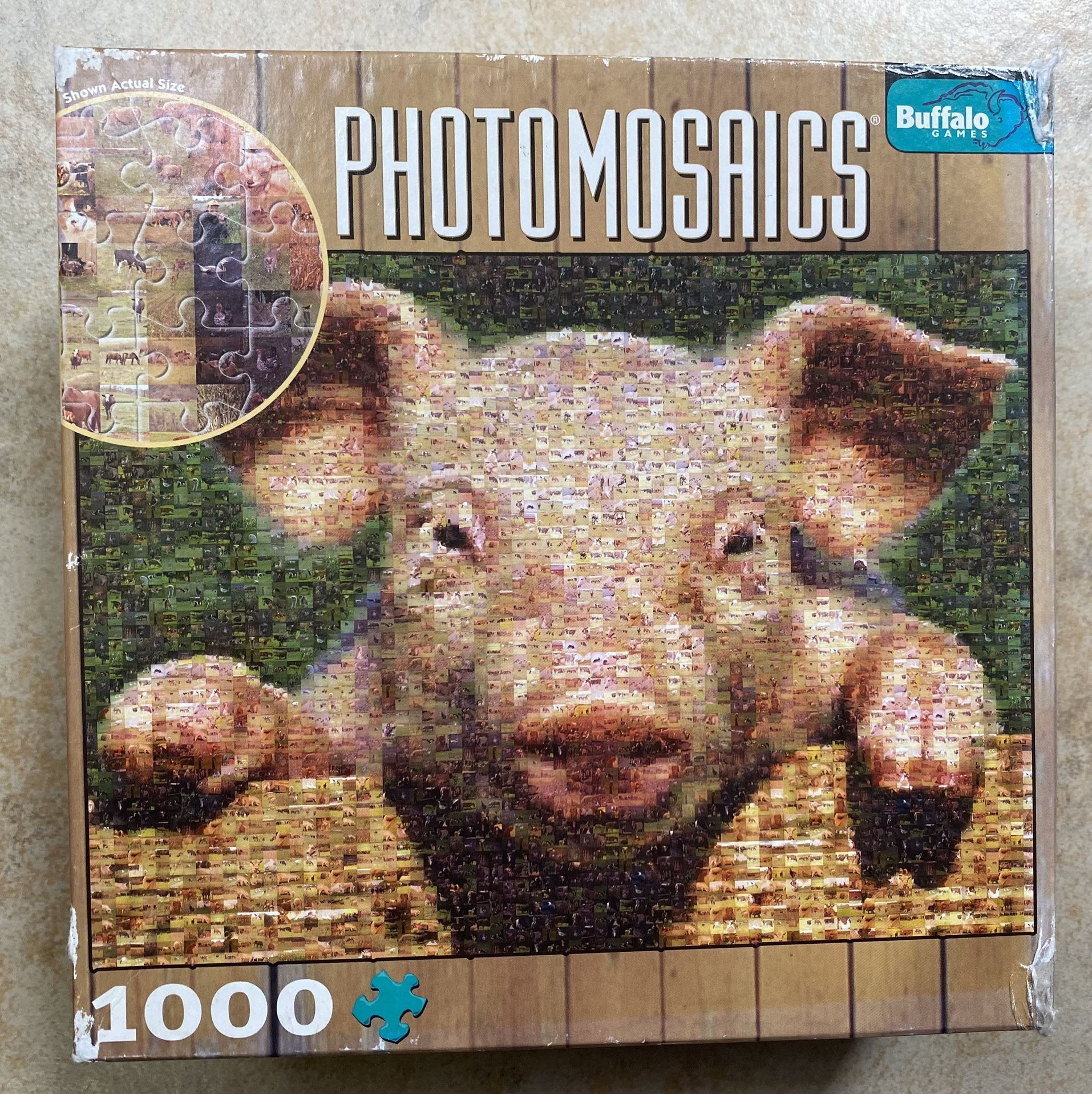 Buffalo Games Puzzle: Pig (Photomosaic)