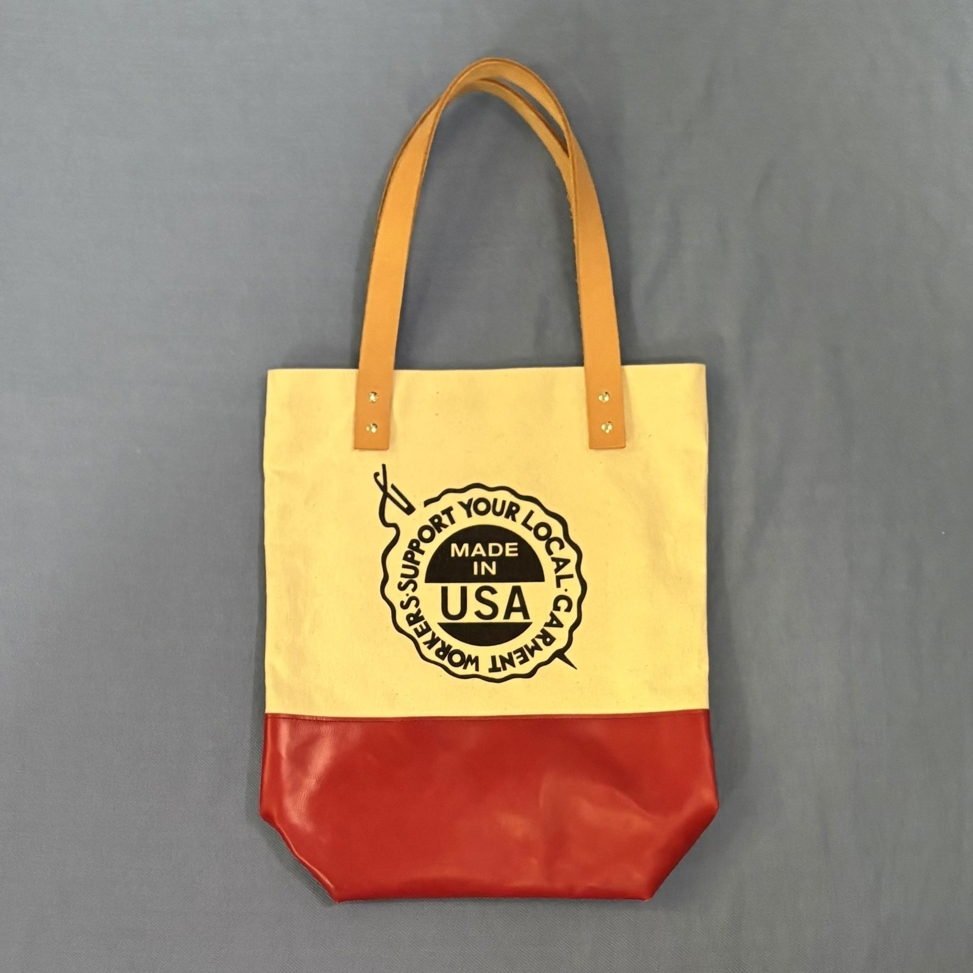 Canvas Tote Bag with Garment Workers Union Logo