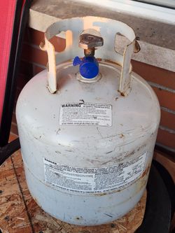 Empty propane tank