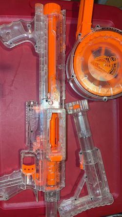 Nerf Nstrike Raider CS-35 Clear Series blaster. Complete