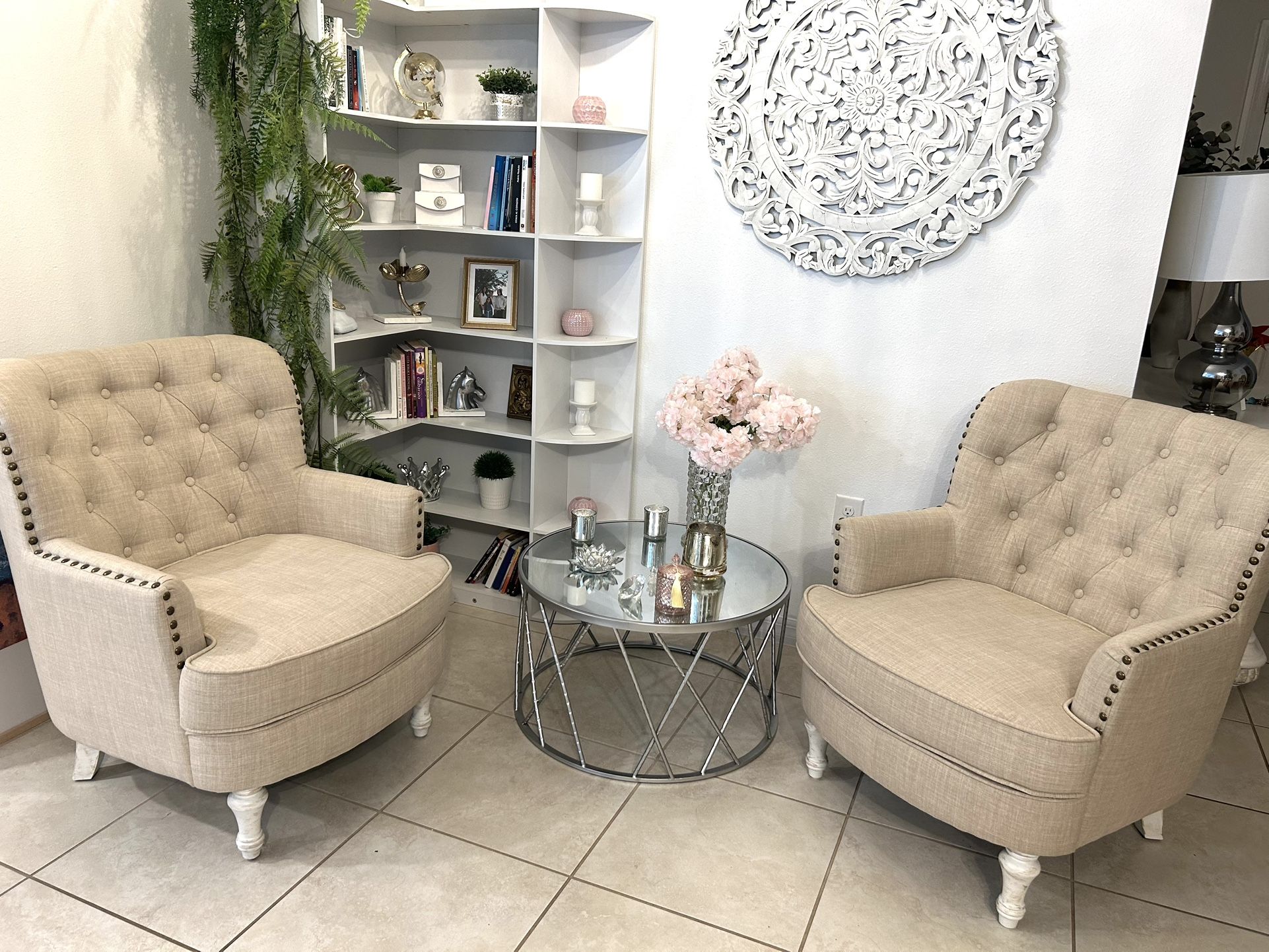 Set Of Two Chairs And Sofa