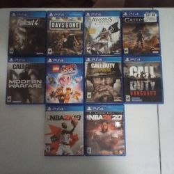 10 used PS4 disc games (All Work)