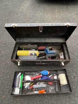 Heavy Duty 24” Tool Box Full of Tools