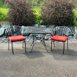 Wrought Iron Patio Bistro Set
