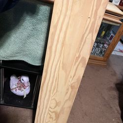 4 Unfinished Wood Shelves Hand Shaved 