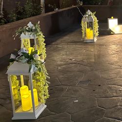White candle Lantern 
