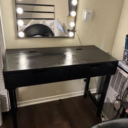 Makeup Desk+Mirror+Chair