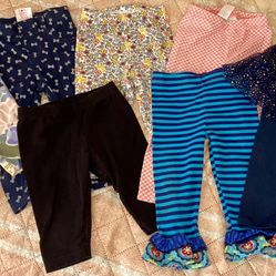 Girls Leggings 12-18 months x7 Pairs