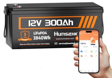 Humsienk ORIGIN 12V 300Ah LiFePO4 Battery with 100A BMS