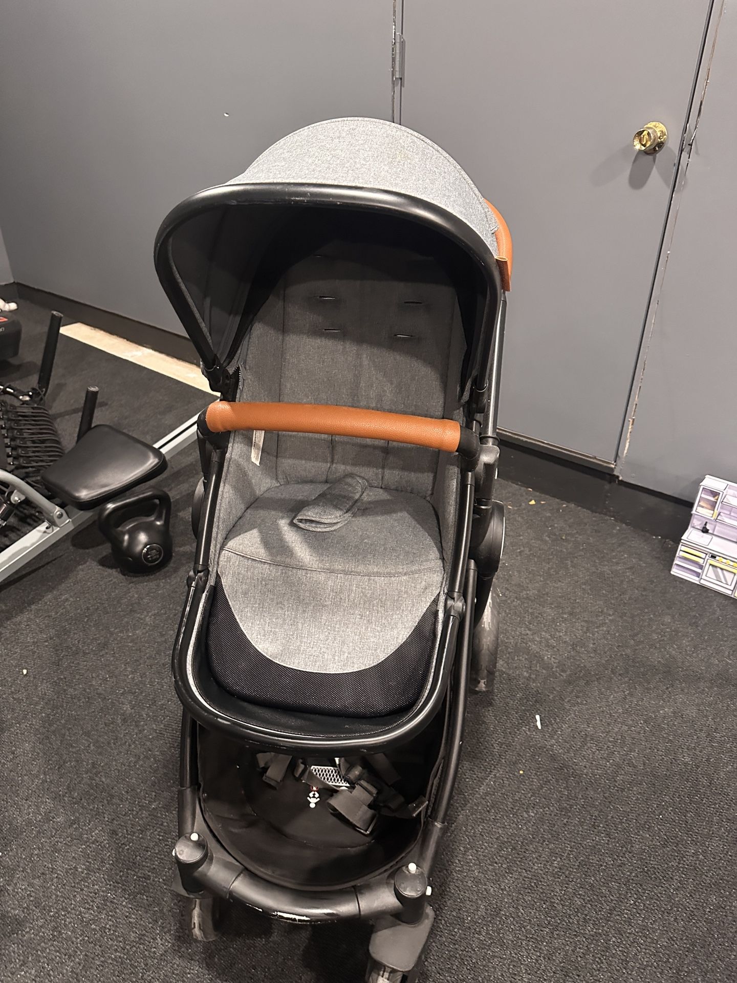 Mompush 2-in-1 Modular Baby Stroller – Grey