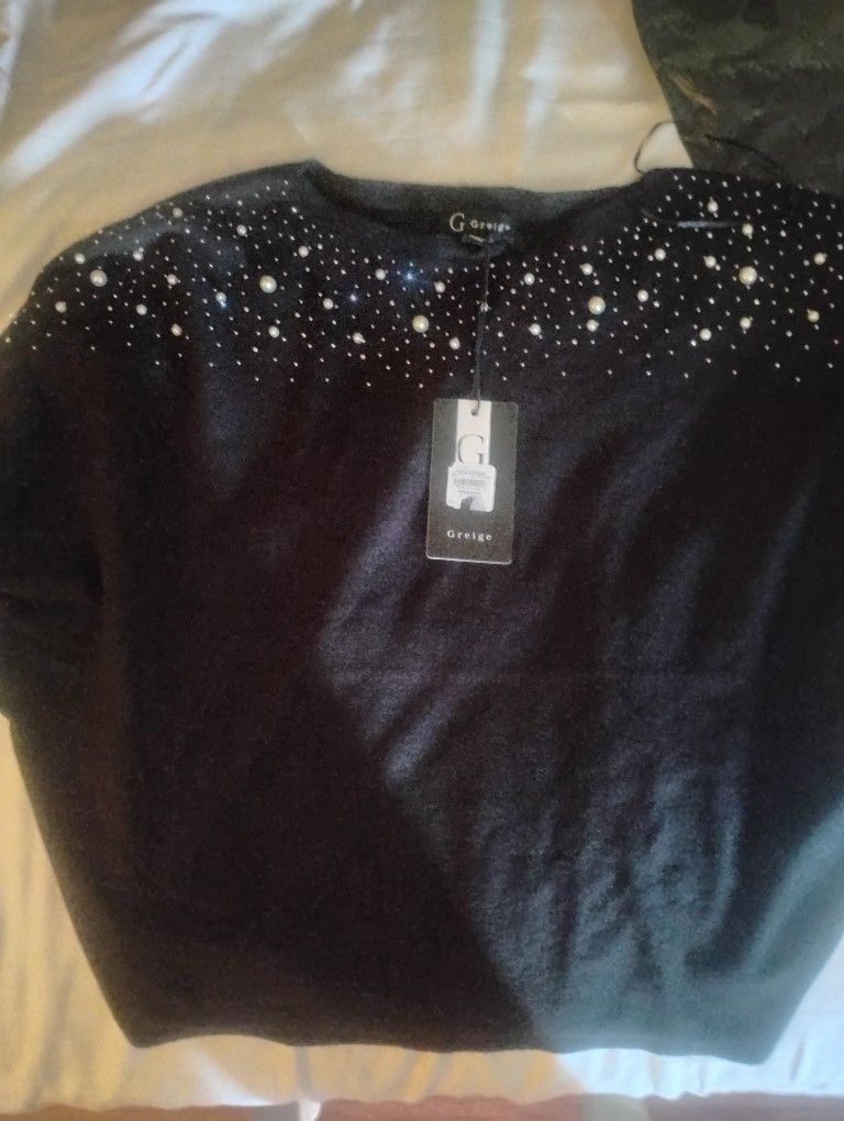 Super Soft Sweater With Embellishments