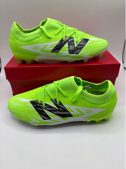 New Balance Kids Furon Team JNR FG V8 Green Soccer Cleats Shoes Size 5 Wide Fit