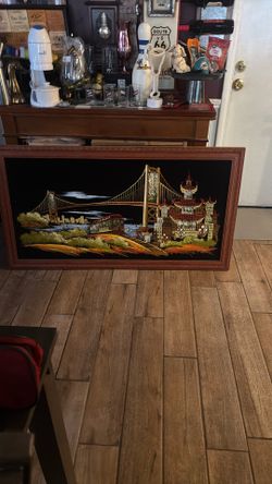 San Francisco signed Lighted Frame artwork