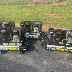 Gas air compressors 9 gallons