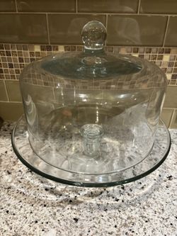 Glass Domed Cake Stand with Lid – 12” (Perfect for Parties & Hosting!)