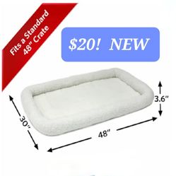 48" Washable Dog Crate Pad 