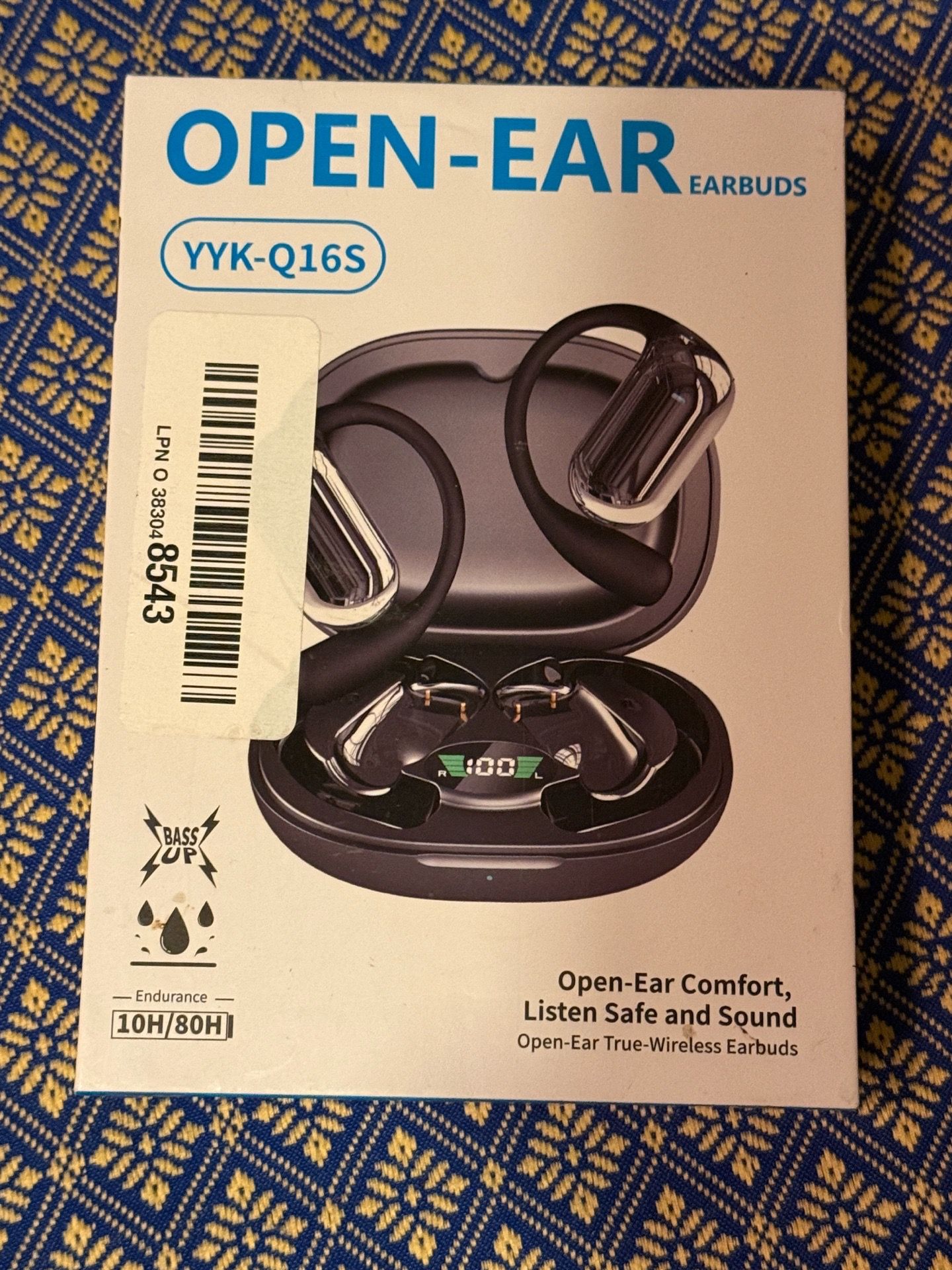 Open-Ear Wireless Earbuds YYK-Q16S Bluetooth 5.4 with Charging Case