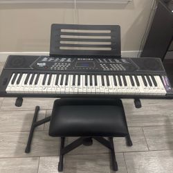 RockJam Electronic Keyboard with Stand and Bench
