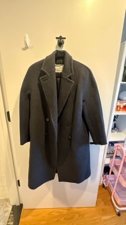 Aritzia Slouch Coat Black