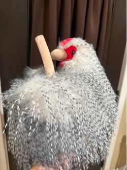 Rooster plush basket