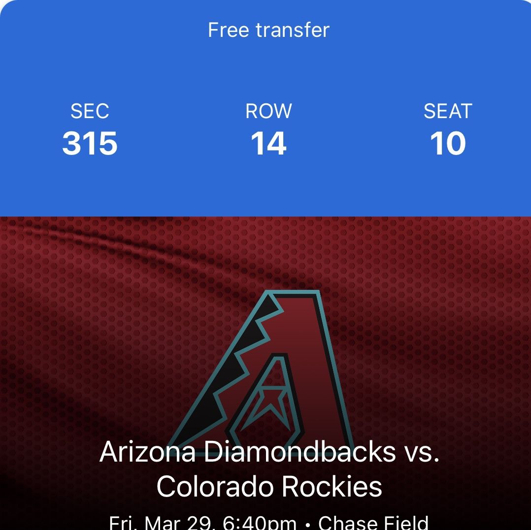 Dbacks Tickets 