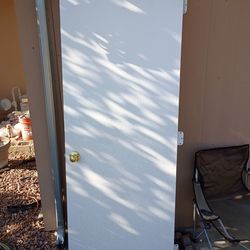 White Flat Door 28x80