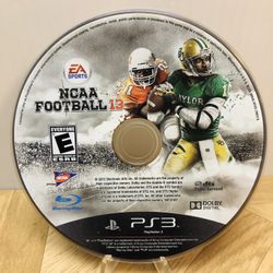 NCAA Football 13 (Sony PlayStation 3, 2012 PS3) Play Station 3 Disc Only
