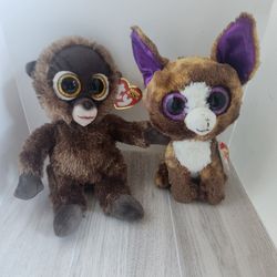 Lot Of 2 Beanie Boos's Dexter & Chessie With Tags