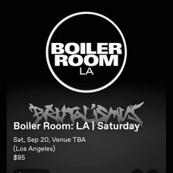 BOILER ROOM LA Tickets