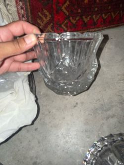 3 piece candy bowls. Glass. Selling for $10