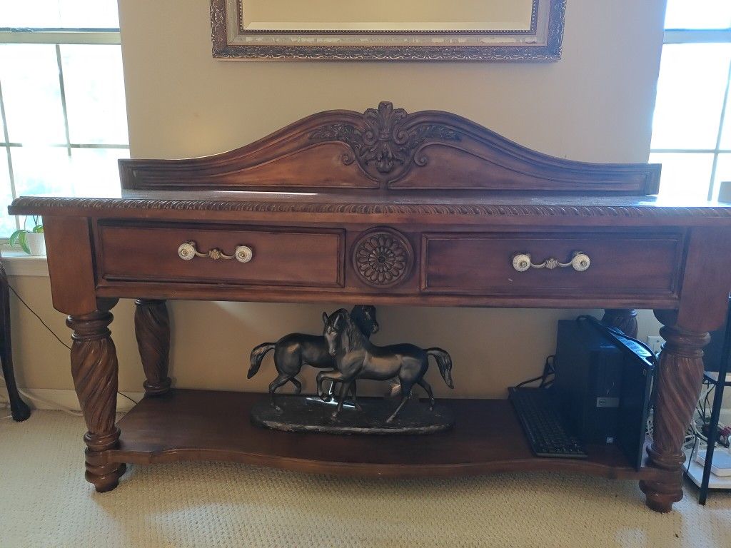 Console Wood Table 