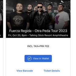 Fuerza Regida Tickets 